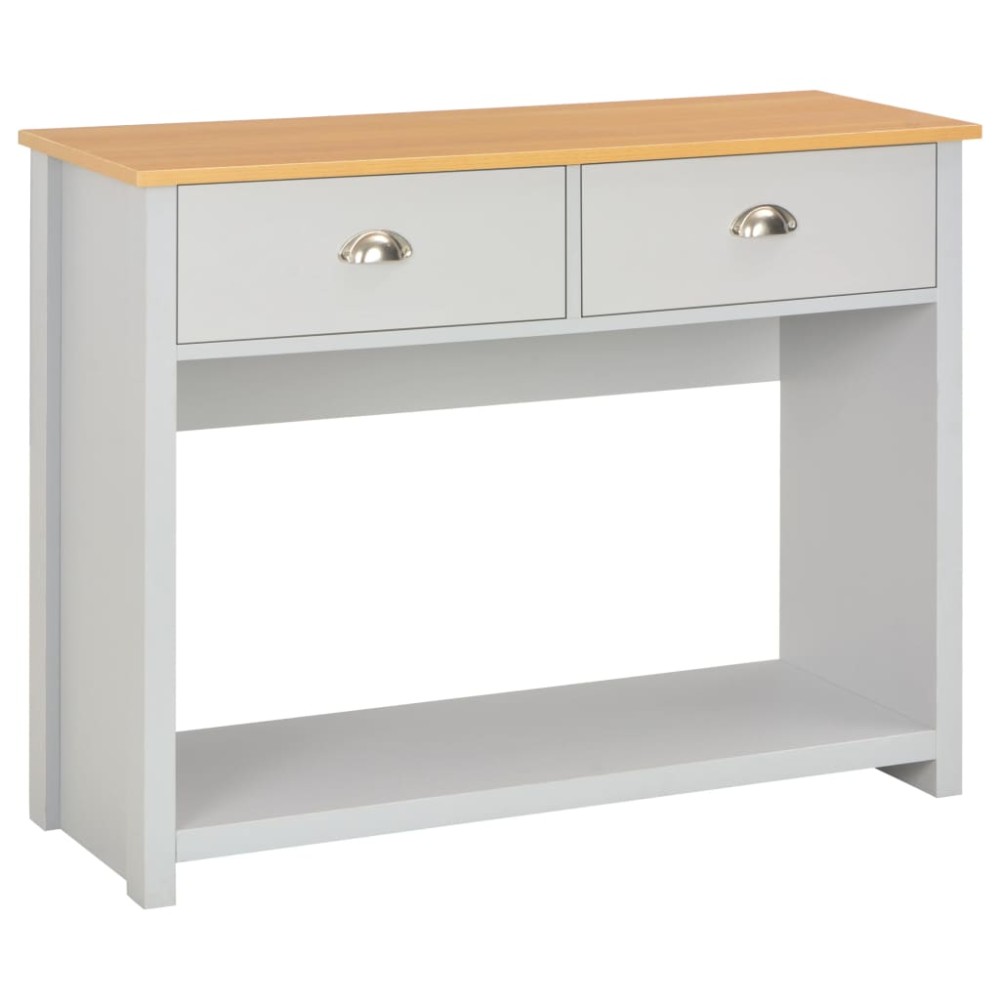vidaXL Τραπέζι Κονσόλα Γκρι 97x35x76cm 1 τεμ.