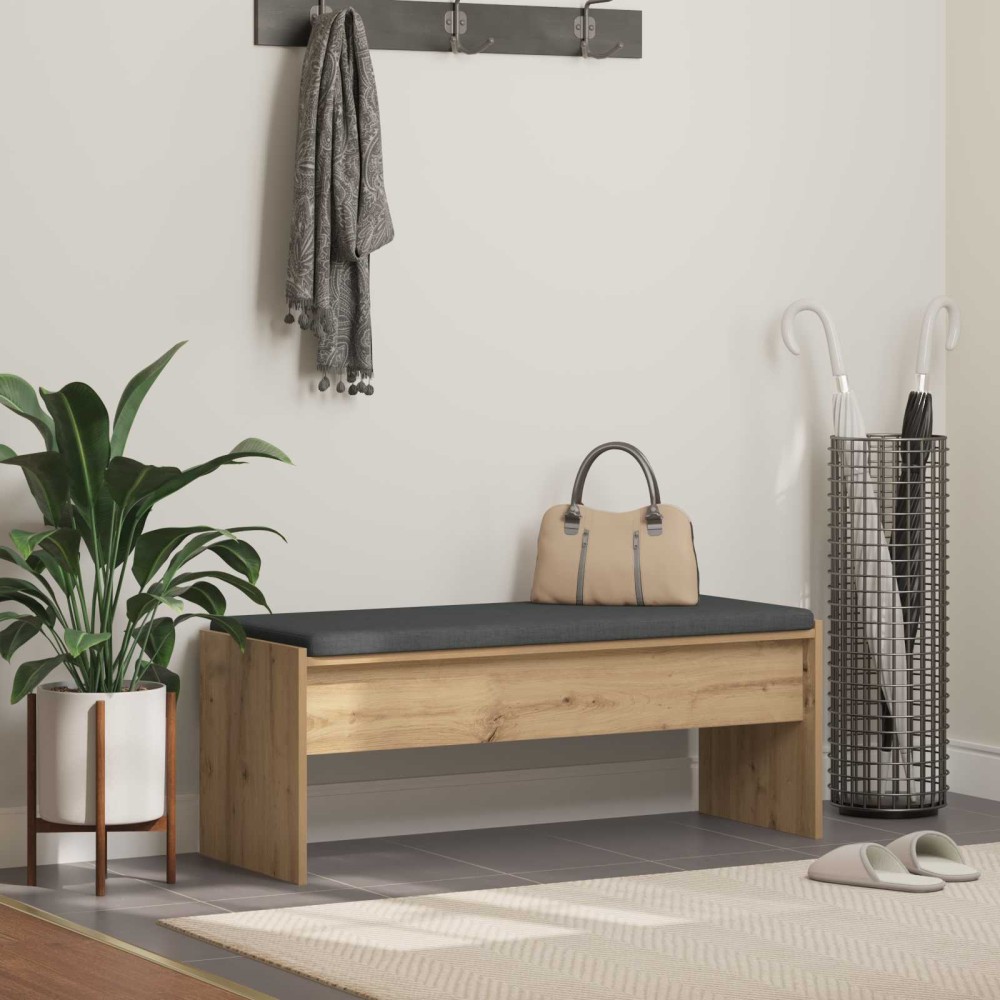 vidaXL Παγκάκι Χαλωρίου Artisan Oak 103x38x40 εκ 1 τεμ.