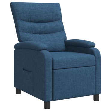 vidaXL Αναπαυτική Καρέκλα Μπλε Ύφασμα 66x95x100cm 1 τεμ.