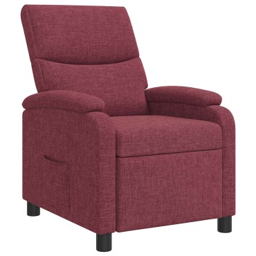 vidaXL Αναπαυτική Καρέκλα Κόκκινο Ύφασμα 66x95x100cm 1 τεμ.