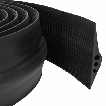 vidaXL Σφραγίδα Δαπέδου Γκαράζ Μαύρο 78 x 14 χιλ. 1 μ. EPDM Καουτσούκ