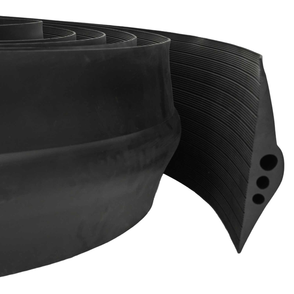 vidaXL Σφραγίδα Δαπέδου Γκαράζ Μαύρο 75 x 12 χιλ. 6 μ. EPDM Καουτσούκ