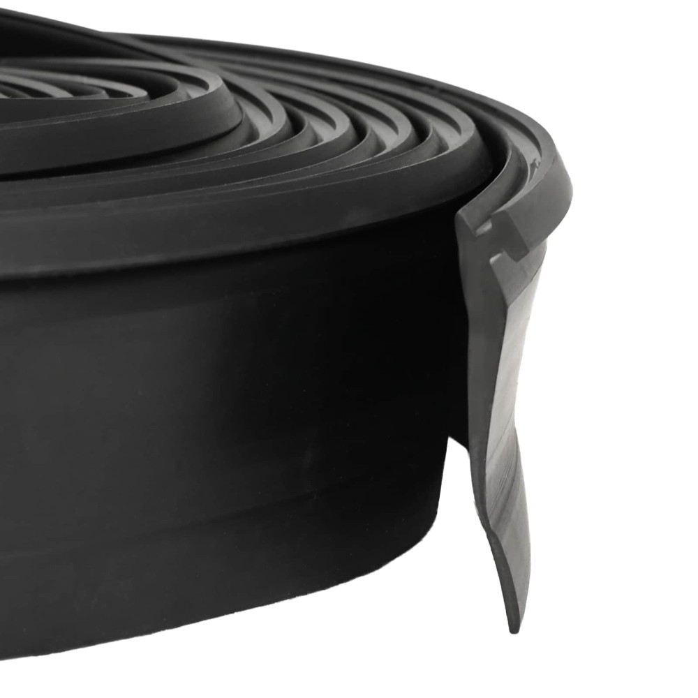 vidaXL Σφράγιση Πόρτας Γκαράζ Μαύρο 52 x 2 mm 6 μ PVC