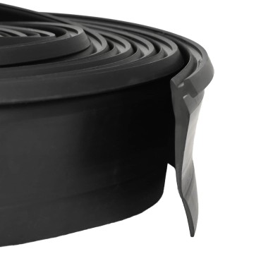 vidaXL Σφράγιση Πόρτας Γκαράζ Μαύρο 52 x 2 mm 6 μ PVC