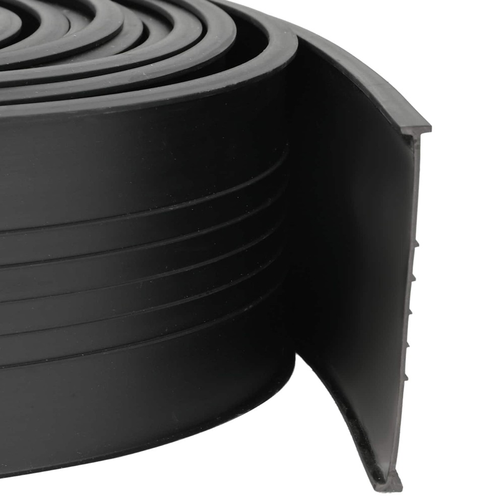 vidaXL Σφράγιση Πόρτας Γκαράζ Μαύρο 70 x 6 mm 2,5 μ PVC