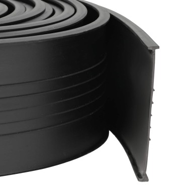 vidaXL Σφράγιση Πόρτας Γκαράζ Μαύρο 70 x 6 mm 2,5 μ PVC