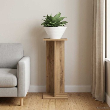 vidaXL Βάση φυτών Artisan Δρυς 25 x 25,5 x 60,5 εκ. Επεξεργασμένο Ξύλο
