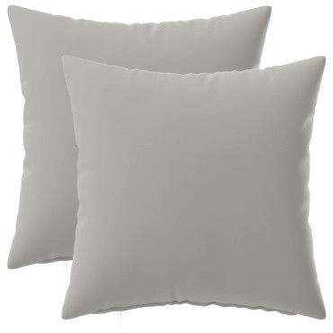 vidaXL Κάλυμμα Μαξιλαριού 2 pcs HEERLEN Γκρι 40 x 40 cm Πολυεστέρας