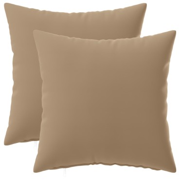 vidaXL Κάλυμμα Μαξιλαριού 2 τμχ. HEERLEN Taupe 40 x 40 cm Πολυεστέρας