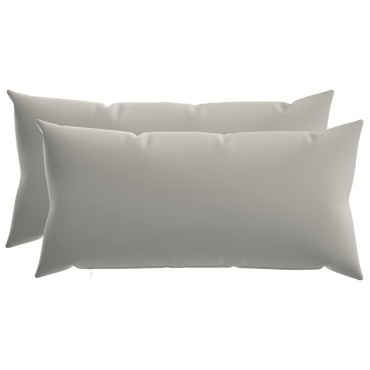 vidaXL Κάλυμμα Μαξιλαριού 2 pcs HEERLEN Γκρι 40 x 80 cm Πολυεστέρας