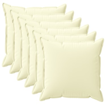 vidaXL Κάλυμμα Μαξιλαριού 6 τμχ. HOUTEN Κρεμ 40 x 40 cm Πολυεστέρας