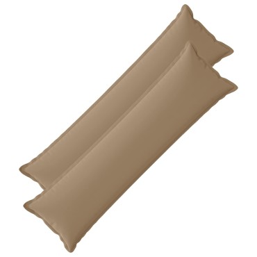 vidaXL Κάλυμμα Μαξιλαριού 2 τμχ. HOUTEN Taupe 40 x 145 εκ. Πολυεστέρας