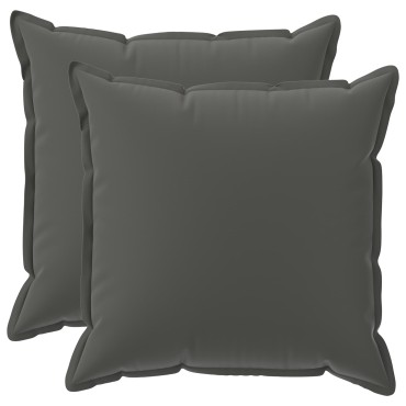 vidaXL Κάλυμμα Μαξιλαριού 2 τμχ. HOUTEN Ανθρακί 80 x 80 cm Πολυεστέρας