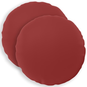 vidaXL Κάλυμμα Μαξιλαριού 2 pcs HEERLEN Κόκκινο Ø 40 cm Πολυεστέρας