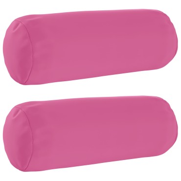 vidaXL Κάλυμμα Μαξιλαριού 2 pcs HEERLEN Ροζ Ø 15 x 40 εκ Πολυεστέρας