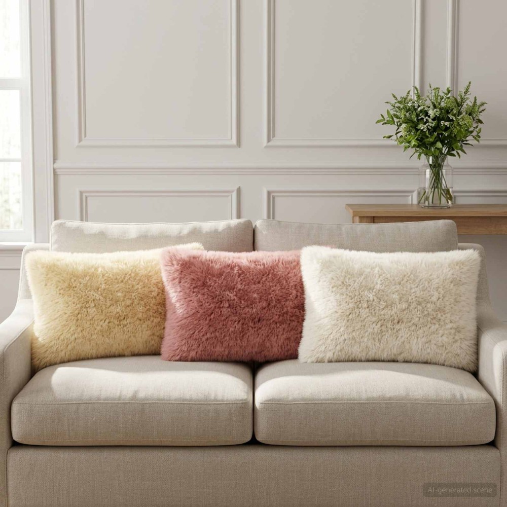 vidaXL Κάλυμμα Μαξιλαριού 2 pcs HEERLEN Λευκό 40 x 60 cm PV Φλίς