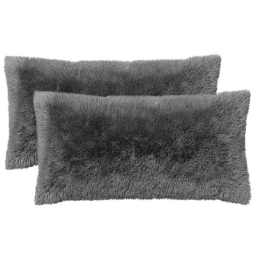 vidaXL Κάλυμμα Μαξιλαριού 2 pcs HEERLEN Ανοιχτό γκρι 40 x 70 cm