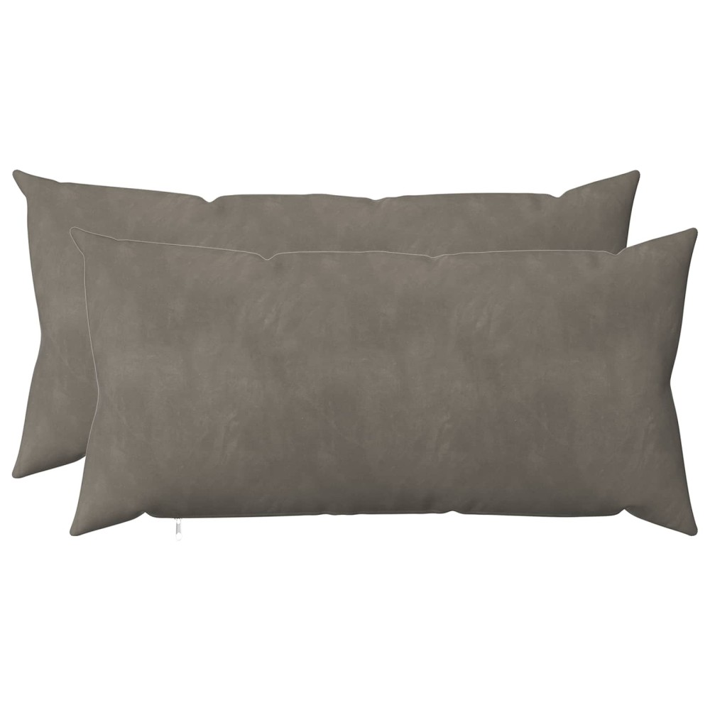 vidaXL Κάλυμμα Μαξιλαριού 2 pcs HEERLEN Ανοιχτό γκρι 40 x 80 cm