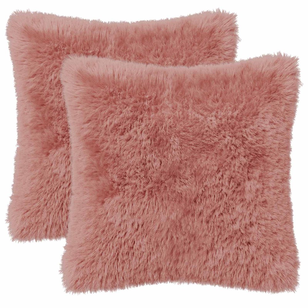 vidaXL Κάλυμμα Μαξιλαριού 2 pcs HEERLEN Ροζ 45 x 45 cm PV Φλίς