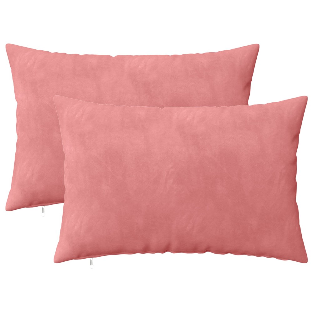 vidaXL Κάλυμμα Μαξιλαριού 2 pcs HEERLEN Ροζ 50 x 70 cm Βελούδο