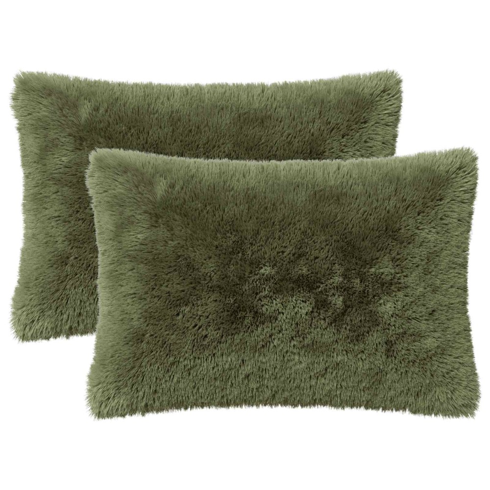vidaXL Κάλυμμα Μαξιλαριού 2 pcs HEERLEN Πράσινο 50 x 70 cm PV Φλίς