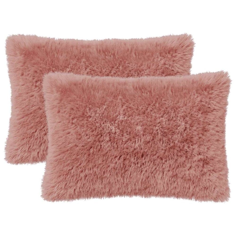 vidaXL Κάλυμμα Μαξιλαριού 2 pcs HEERLEN Ροζ 50 x 70 cm PV Φλίς
