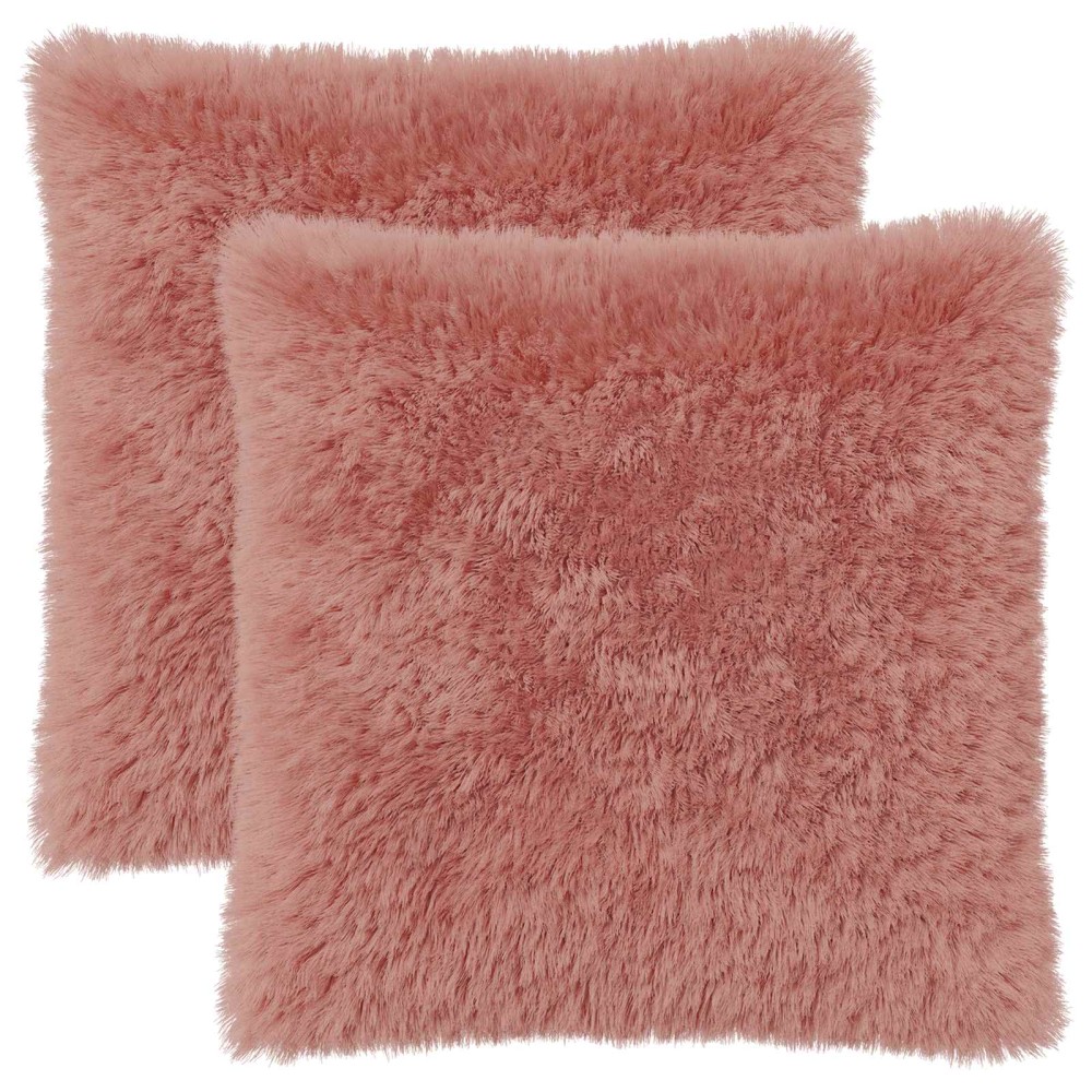 vidaXL Κάλυμμα Μαξιλαριού 2 pcs HEERLEN Ροζ 60 x 60 cm PV Φλίς