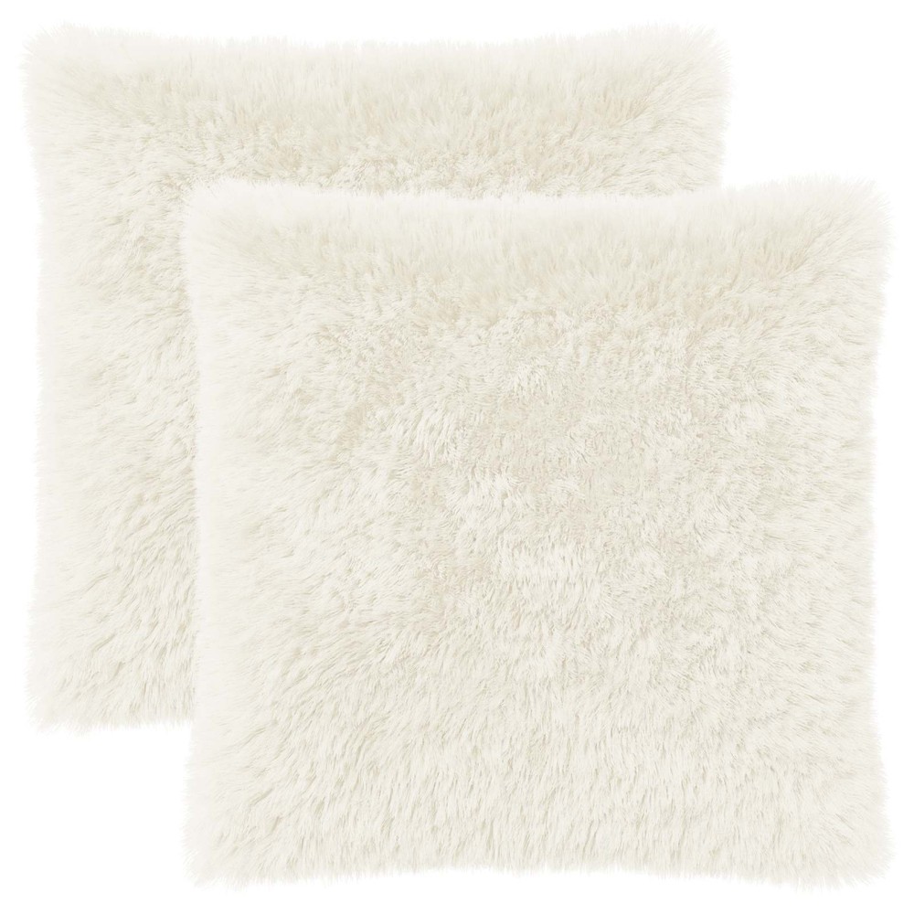 vidaXL Κάλυμμα Μαξιλαριού 2 pcs HEERLEN Λευκό 60 x 60 cm PV Φλίς