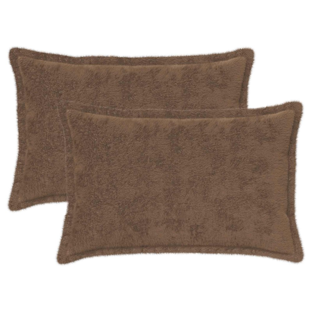 vidaXL Κάλυμμα Μαξιλαριού 2 τμχ. HOUTEN Ανοιχτό καφέ 50 x 70 cm