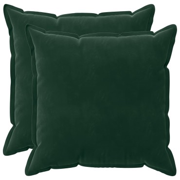 vidaXL Κάλυμμα Μαξιλαριού 2 pcs HOUTEN Σκούρο Πράσινο 70 x 70 cm
