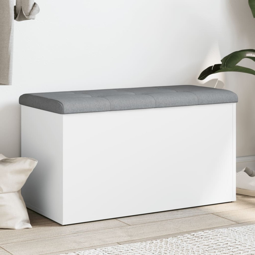 vidaXL Πάγκος Αποθήκευσης Λευκός 82x42x45cm από Τεχνητό Ξύλο 1 τεμ.