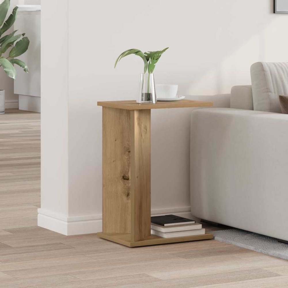 vidaXL End Table Artisan Oak 35x25x50cm Επεξεργασμένο Ξύλο