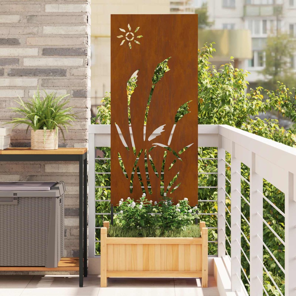 vidaXL Οθόνη Ιδιωτικότητας Κήπου Σκ rusty 50 x 140 εκ