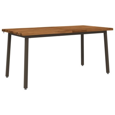 vidaXL Τραπέζι Φαγητού με Ζωντανό Χείλος 140x90x75cm Φυσικό 1 τεμ.