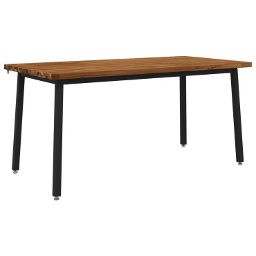 vidaXL Τετράγωνο Τραπέζι Φαγητού 160x70x75cm Στερεό Ξύλο Ακακίας 1 τεμ.