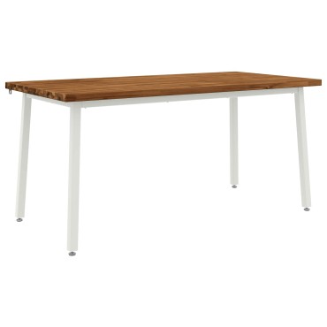 vidaXL Τετράγωνο Τραπέζι Φαγητού 160x80x75cm Στερεό Ξύλο Ακακίας 1 τεμ.