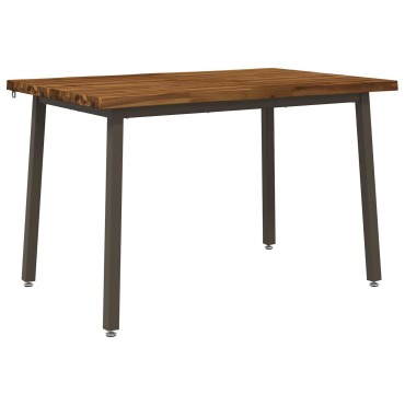 vidaXL 120x80x75cm Στερεό Ξύλο Ακακίας Φυσικό και Καφέ