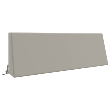 vidaXL Μαξιλάρι πλάτης SOEST 100% Πολυεστέρας Γκρι 120x20x40cm