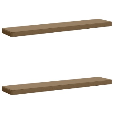 vidaXL Μαξιλάρια Πάγκου 2 Τεμαχίων VUGHT 2 pcs 100% Πολυεστέρας Taupe