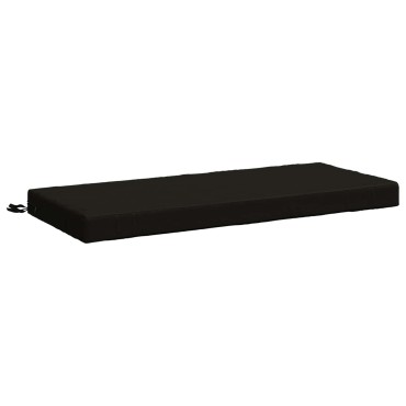 vidaXL Μαξιλάρι πάγκου SOEST 100% Πολυεστέρας Μαύρο 120x50x8cm
