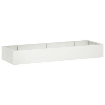 vidaXL Τοίχος Στήριξης 8 τμχ. 300 x 100 x 30 εκ. Ατσάλι Λευκό