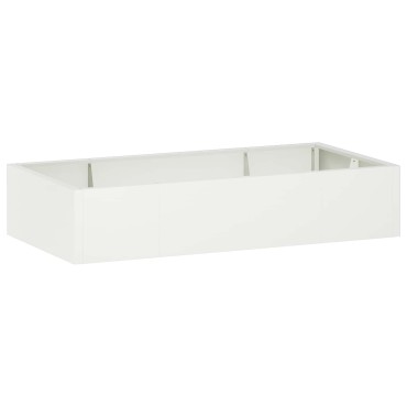 vidaXL Τοίχος Στήριξης 6 τμχ. 200 x 100 x 40 εκ. Ατσάλι Λευκό