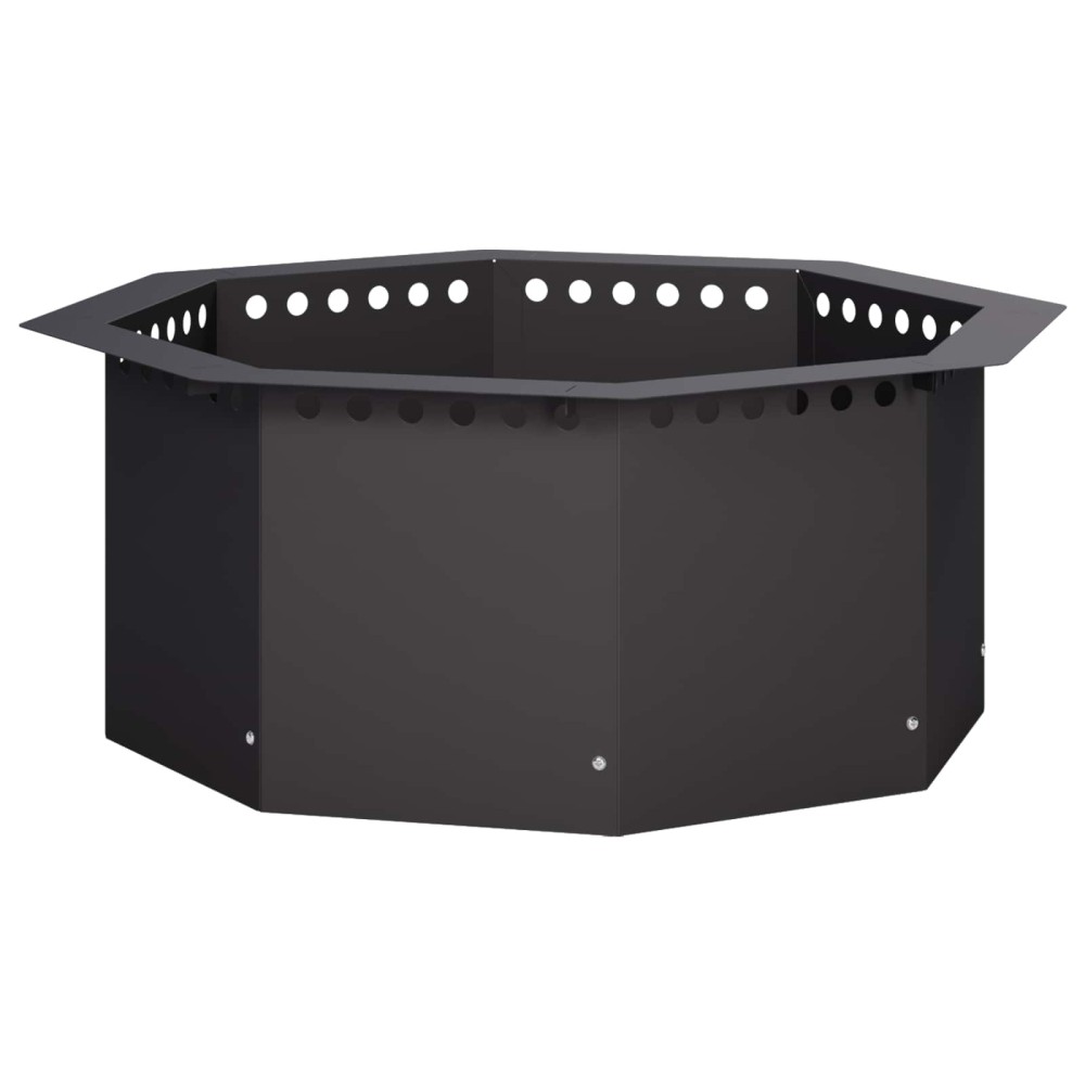 vidaXL Δαχτυλίδι φωτιάς Μαύρο 60 x 60 x 25 εκ Ατσάλι
