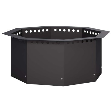 vidaXL Δαχτυλίδι φωτιάς Μαύρο 60 x 60 x 25 εκ Ατσάλι
