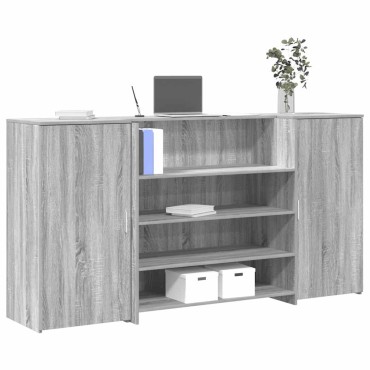 vidaXL Γραφείο υποδοχής 200x50x103,5cm Επεξεργασμένο Ξύλο 1 τεμ.