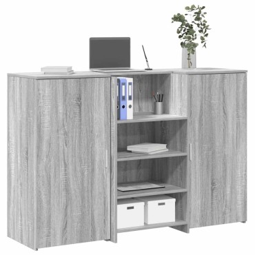 vidaXL Γραφείο υποδοχής 155x50x103,5cm Επεξεργασμένο Ξύλο 1 τεμ.