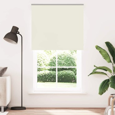 vidaXL Στόρι Ρόλερ Συσκότισης Υπόλευκο 130x230 εκ. Πλάτος Υφάσματος 126,6 εκ. Πολυεστέρας