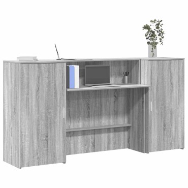 vidaXL Γραφείο υποδοχής 200x50x103,5cm Επεξεργασμένο Ξύλο 1 τεμ.
