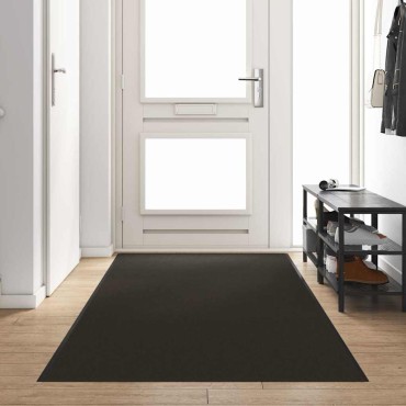 vidaXL Χαλάκι Εξώπορτας Άλλο Μαύρο 120 x 400 cm Πολυαμίδιο και PVC