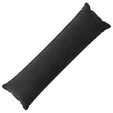 vidaXL Μαξιλάρι με μαξιλάρι HOUTEN Μαύρο 40 x 145 εκ. Βελούδο